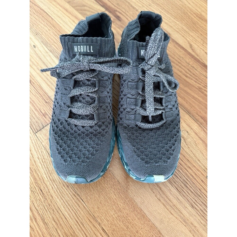 NOBULL Womens Runners Sneakers Size DARK GREY WILD TIDE KNIT RUNNER‎ 40.5